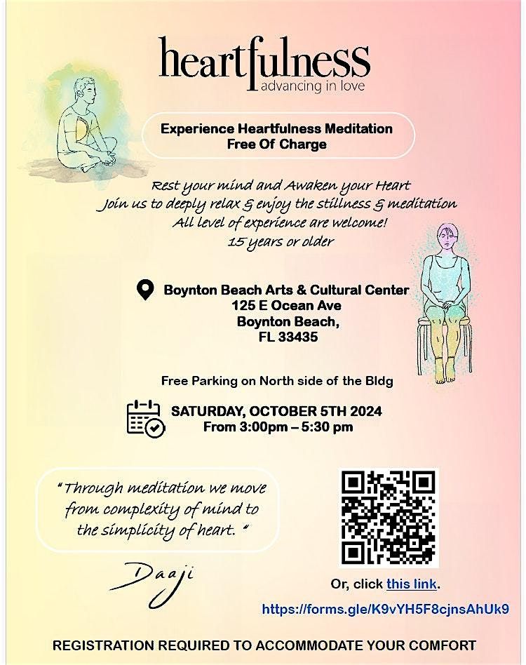 Experience Heartfulness Meditation Free Of Charge