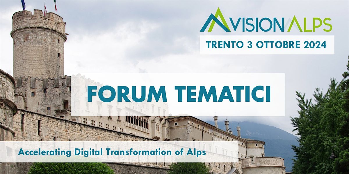 VISIONALPS Trento  | Forum Tematici