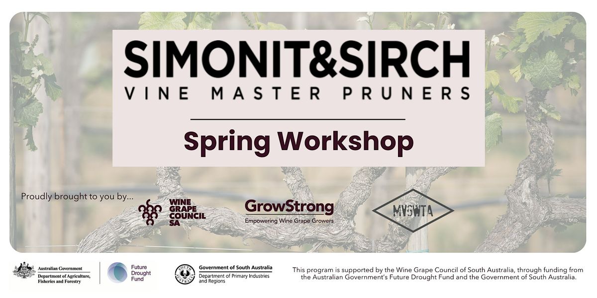 Simonit & Sirch Spring Workshop (McLaren Vale)