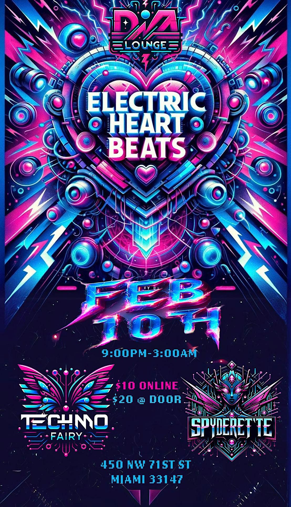 Electric Heart Beats RAVE, Da Lounge, Miami, 10 February to 11 February