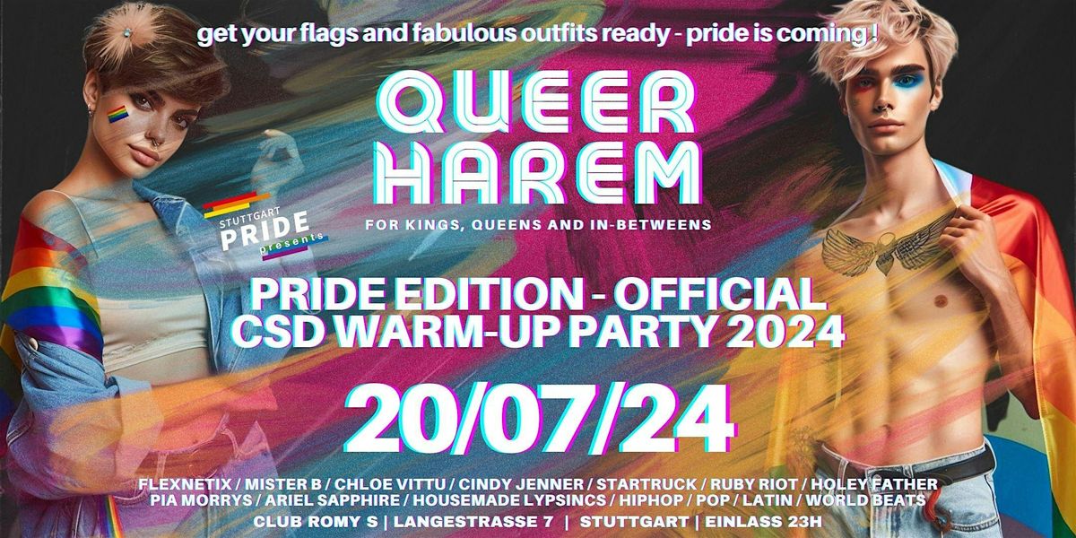 20.07  Offizielle Pride Warm Up Party 2024 - QueerHarem @ Romy S.