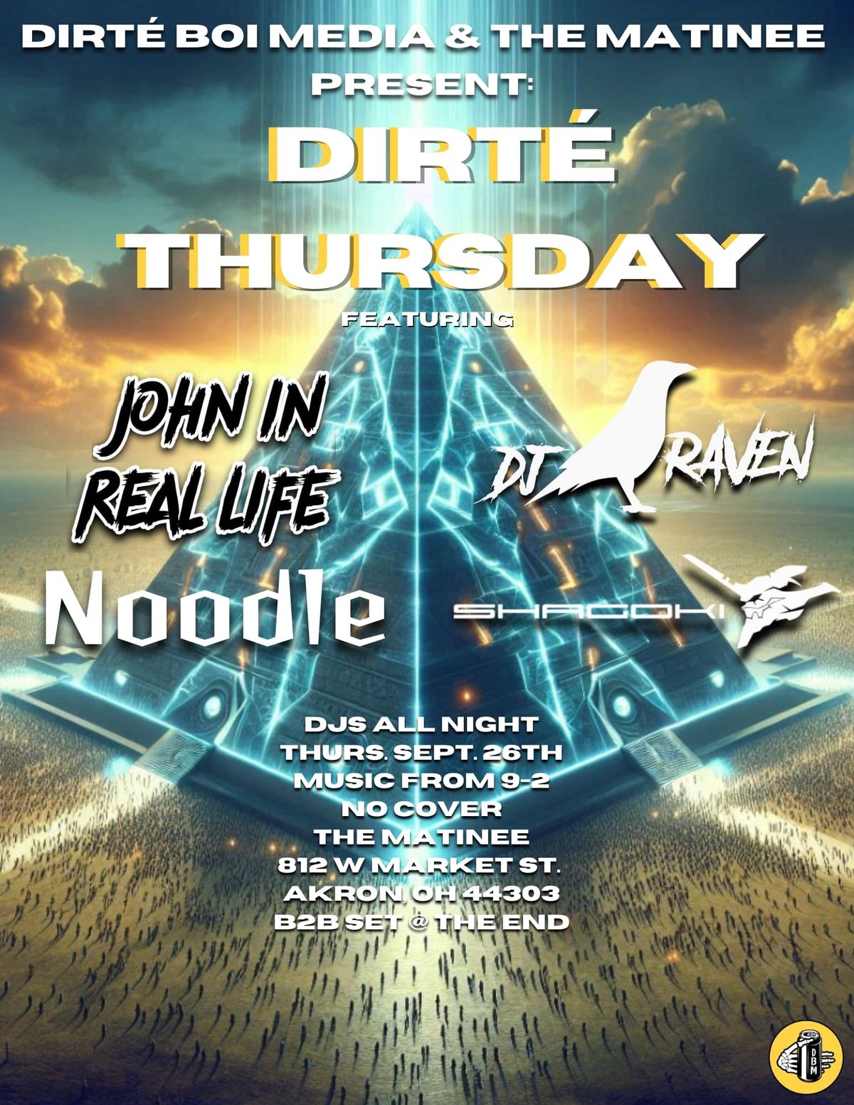 Dirt\u00e9 Thursday 9\/26