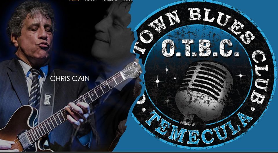 CHRIS CAIN! BLUES GUITAR PHENOM! LIVE AT OTBC. TICKETS SOLD ON EVENTBRITE.