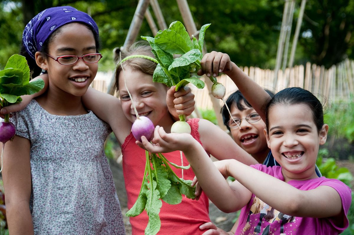 Family Farm Volunteer Day at The Battery Urban Farm: April