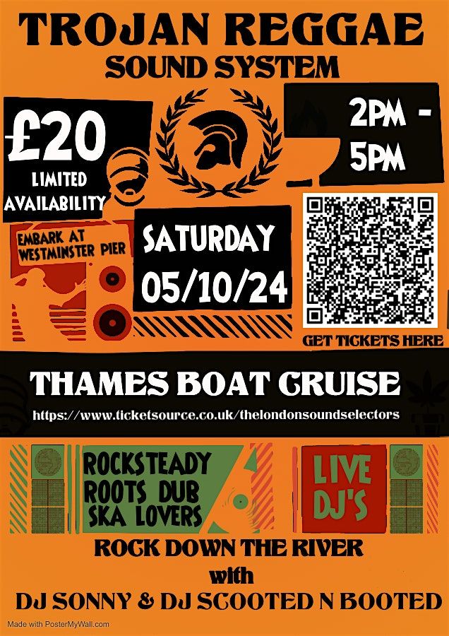 The Trojan Reggae Thames Boat Party