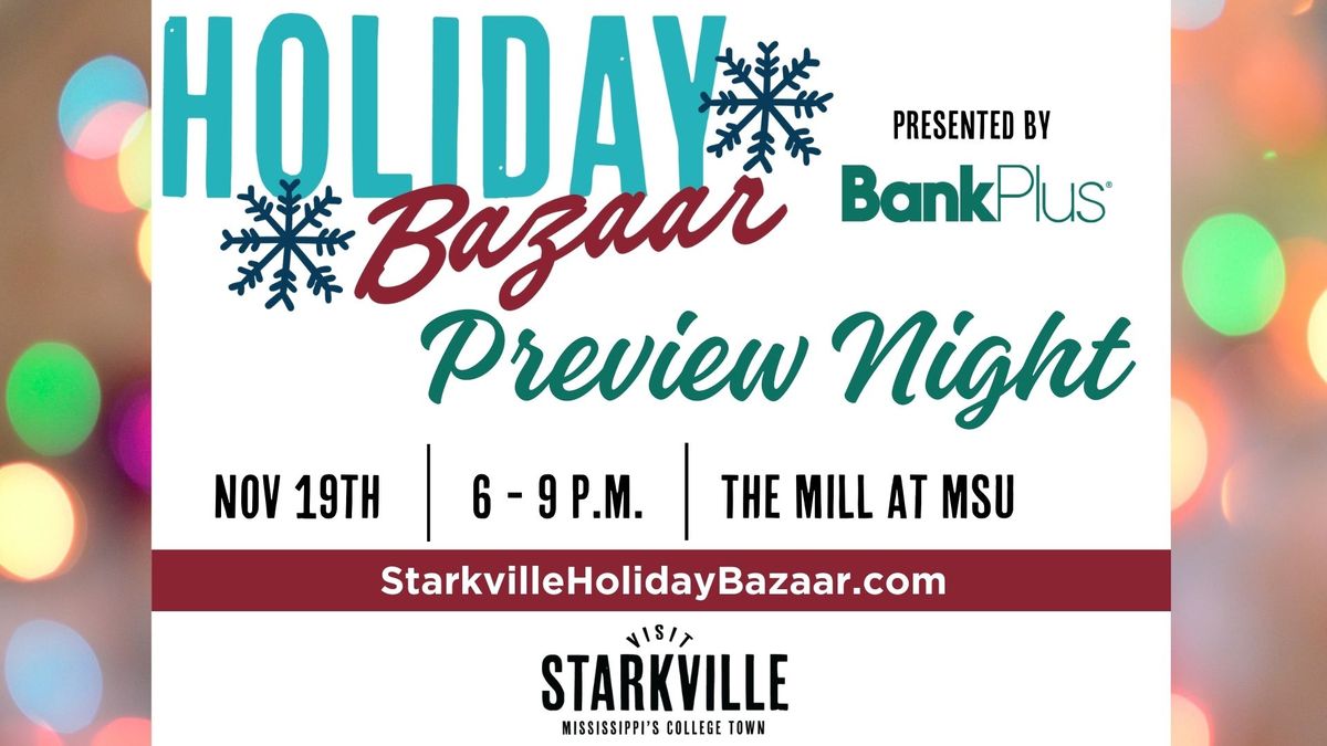 Holiday Bazaar Preview Night presented by BankPlus