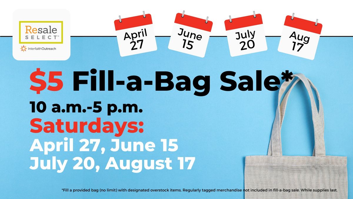 $5 Fill-a-Bag Sale at Resale Select