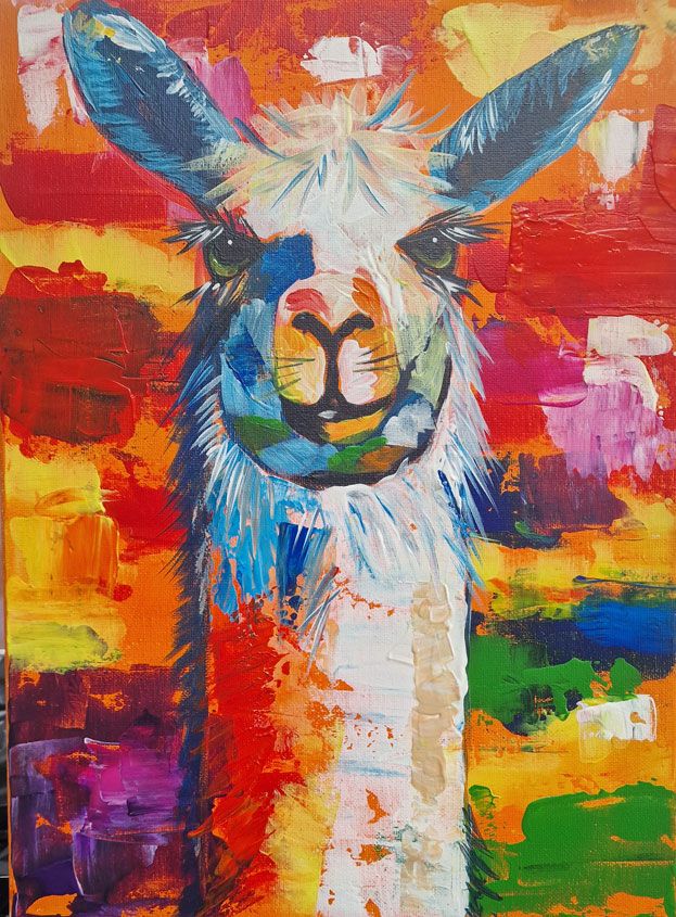 Llama Drama - Paint Party WE