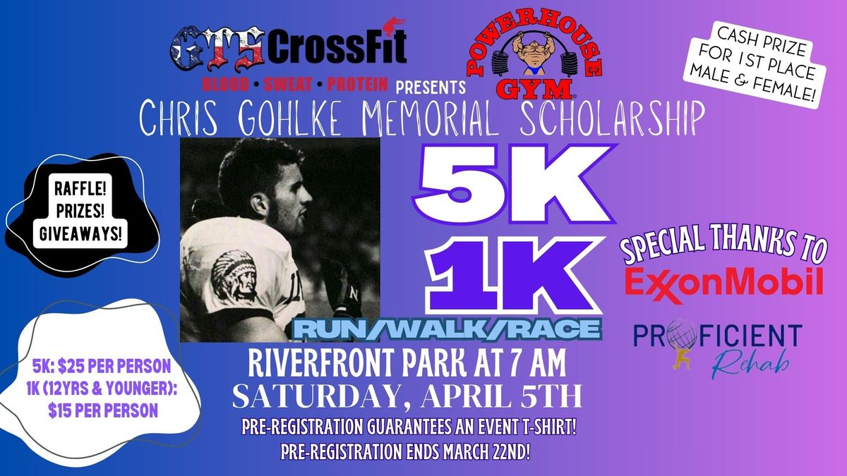 Chris Gohlke Memorial Scholarship 5K\/1K