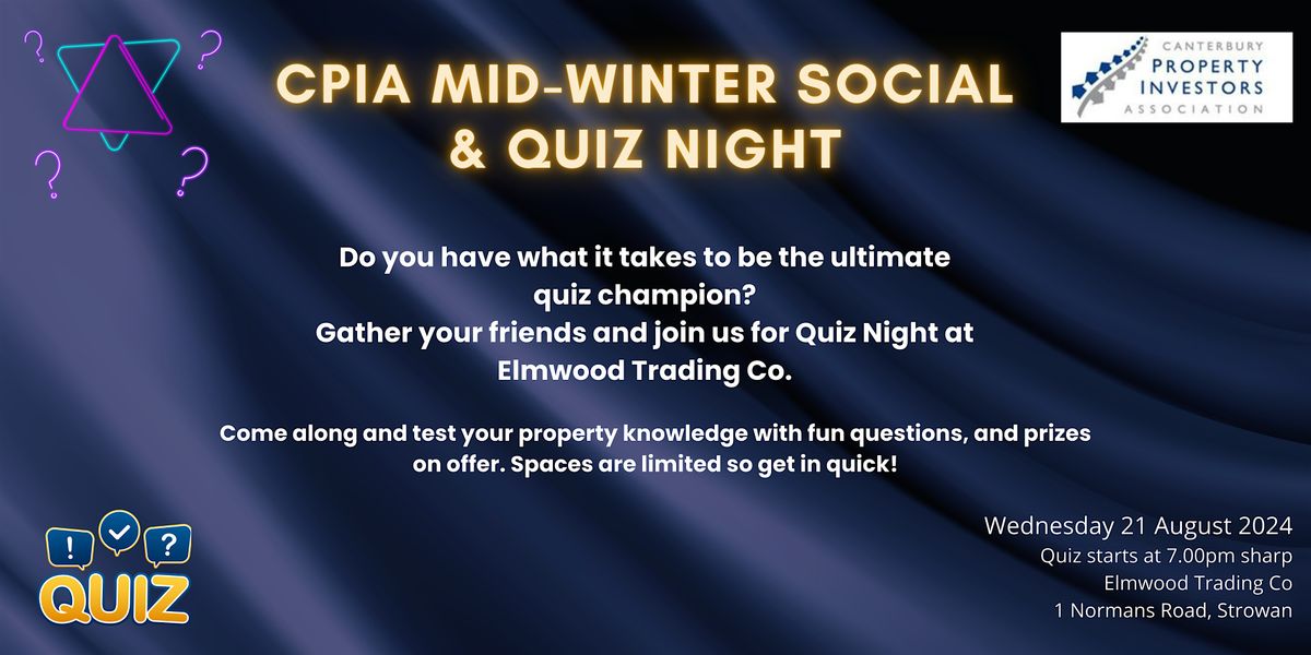 CPIA Mid-Winter Social & Quiz Night