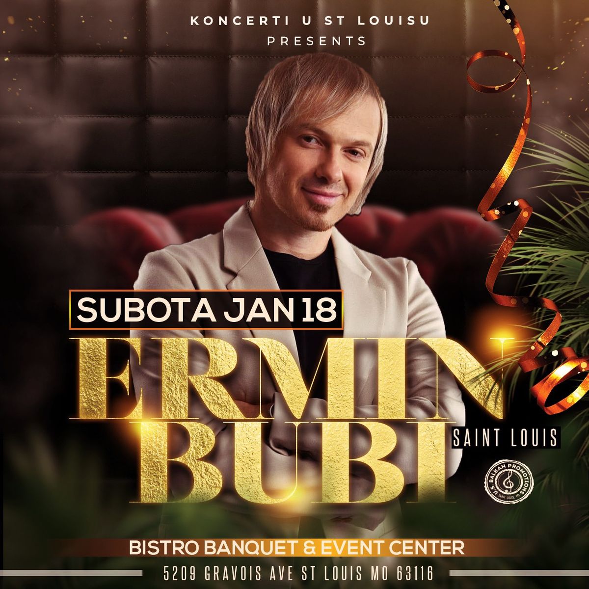 Ermin Redzic BUBI live in St Louis