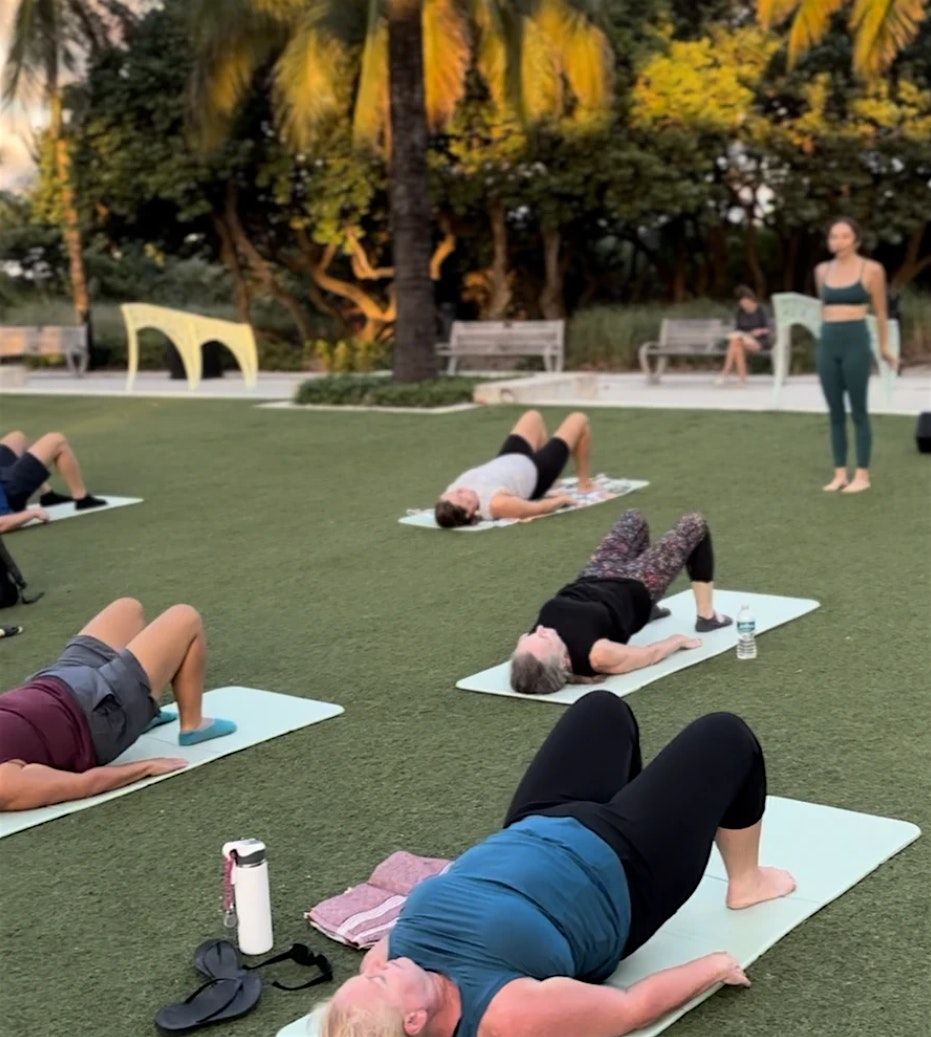 RSVP through SweatPals: Pilates by the Pompano Pier | $20.00\/person