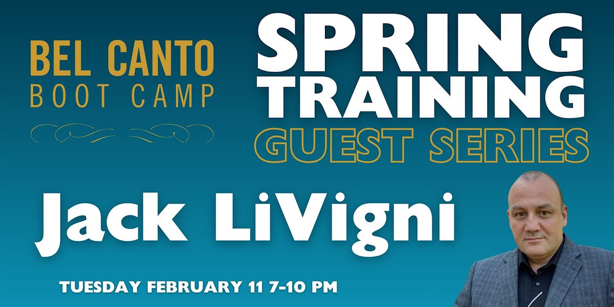 Spring Guest Series: Jack LiVigni