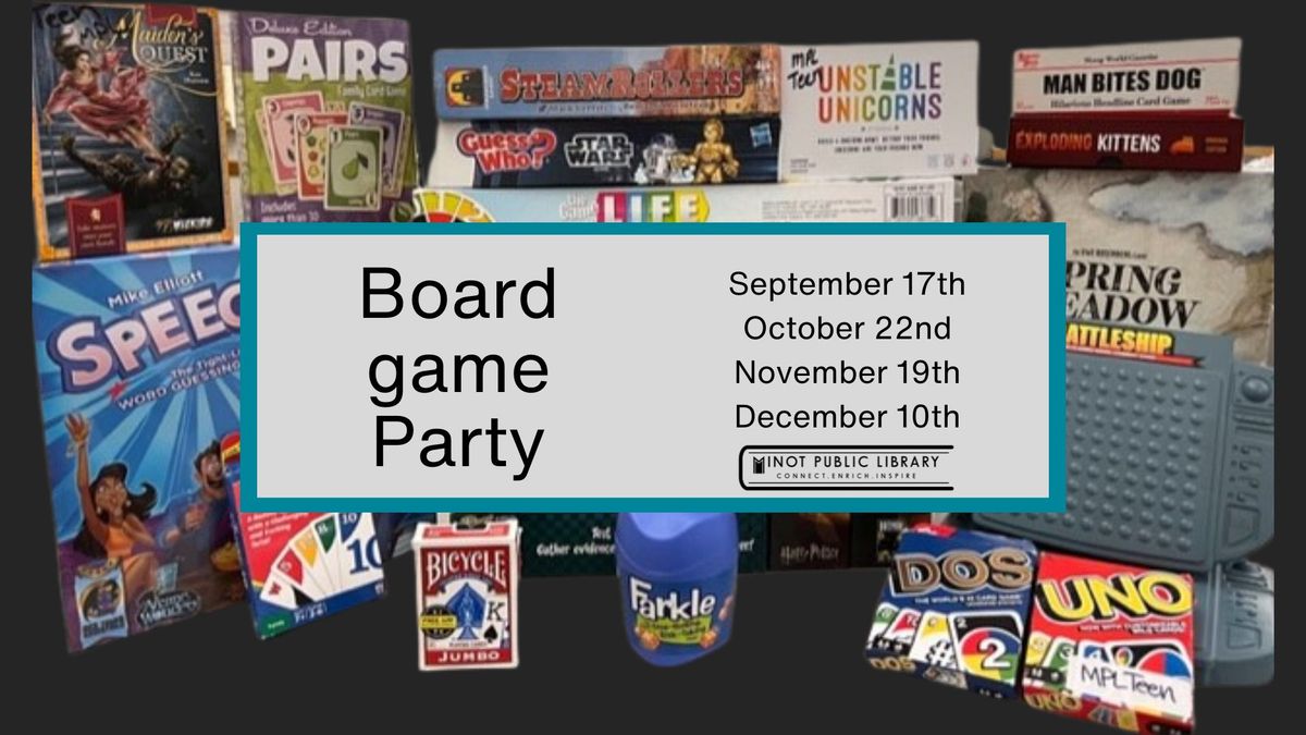 Teen Board Game Party