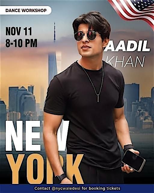 AADIL KHAN BOLLYWOOD DANCE WORKSHOP IN NYC | NOVEMBER 11th