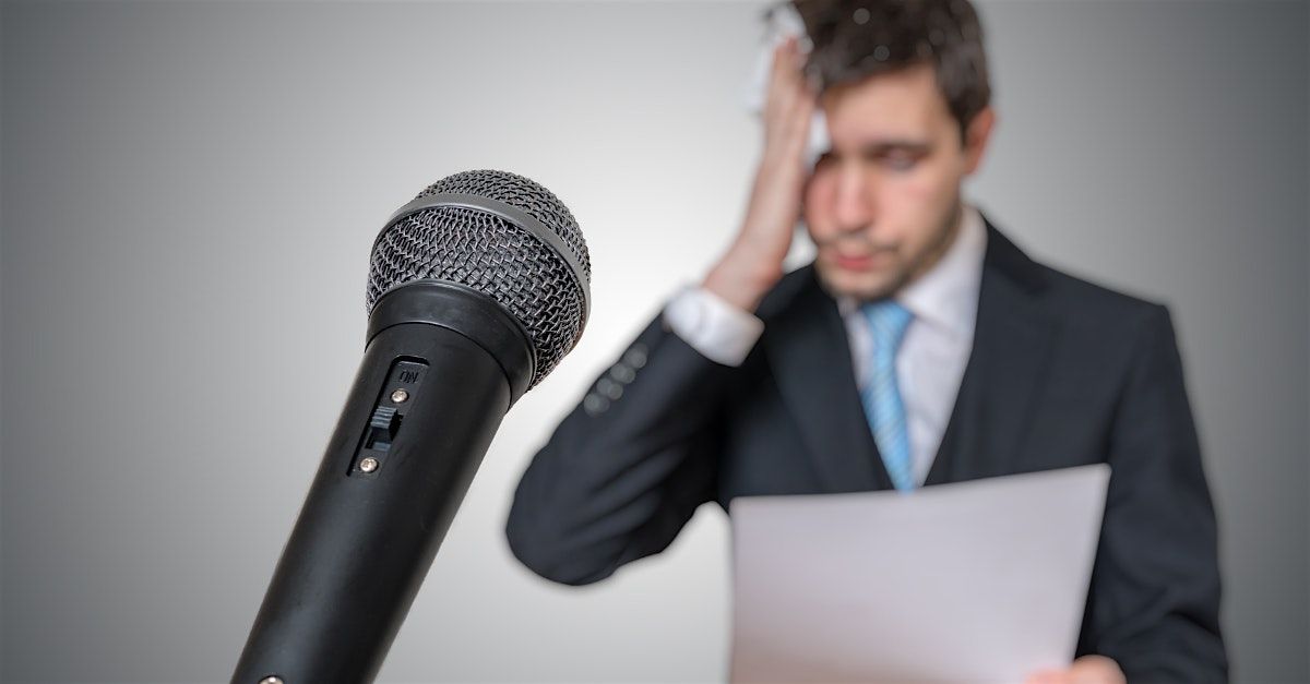 Conquer Your Fear of Public Speaking-Meriden -Virtual Free Trial Class