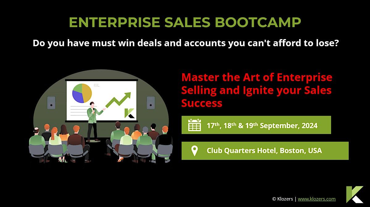 Enterprise Sales Bootcamp - Boston