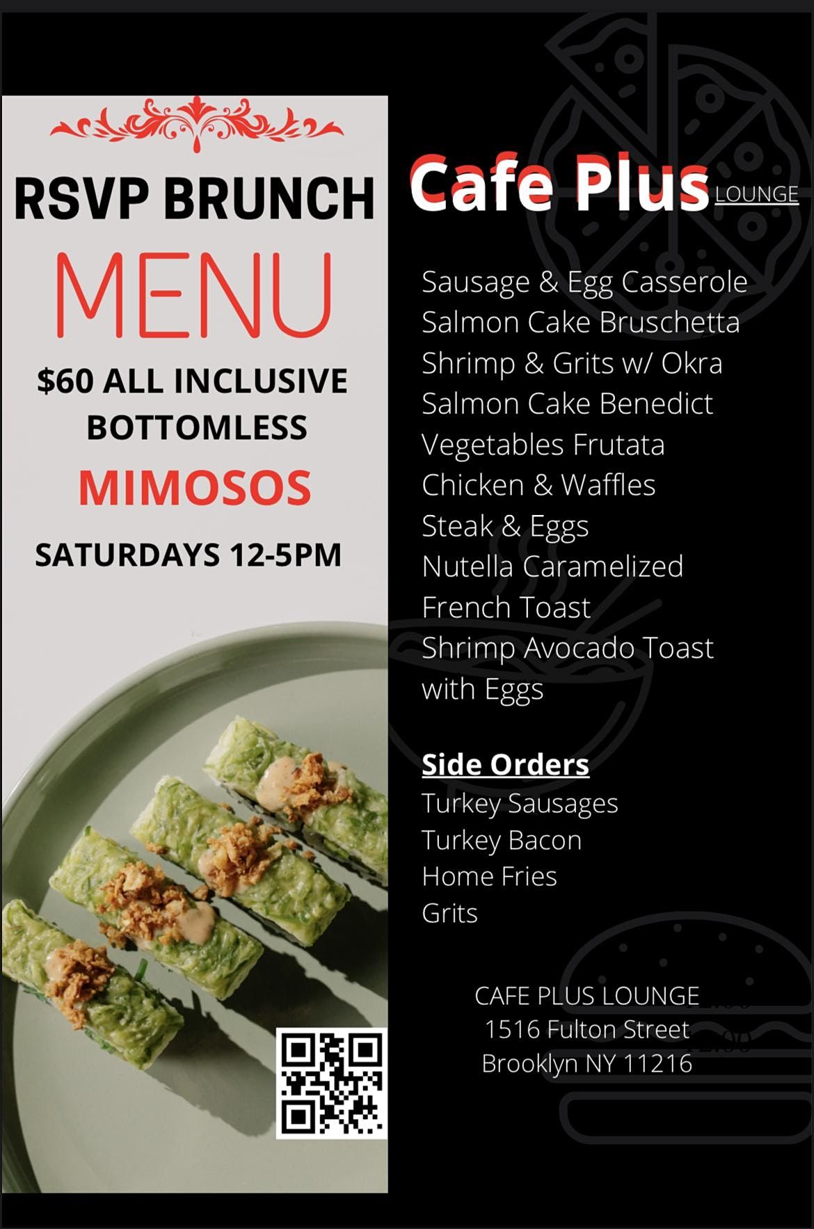 Cafe Plus Saturday Brunch