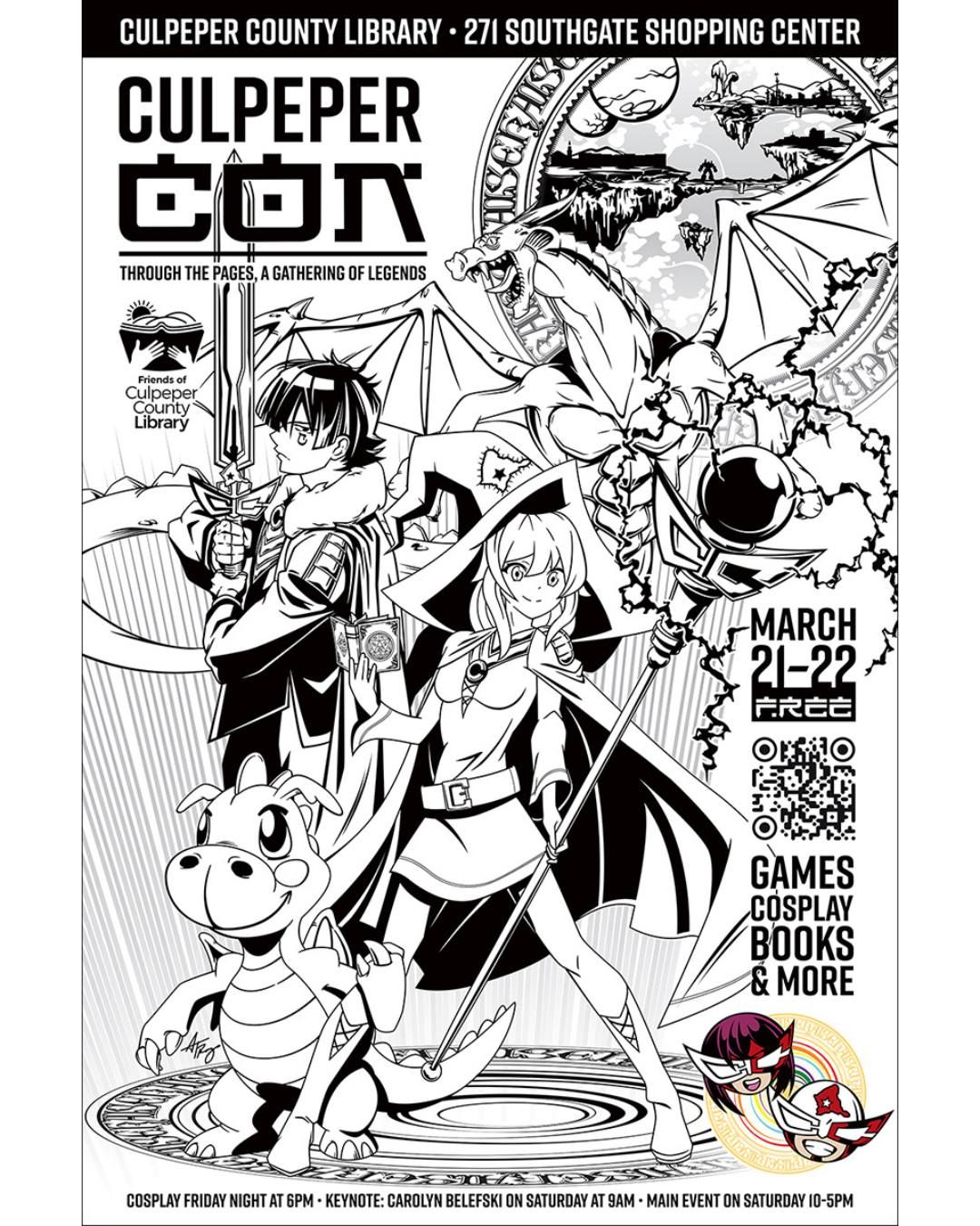 CulpeperCon 3rd Edition: Through the Pages, A Gathering of Legends