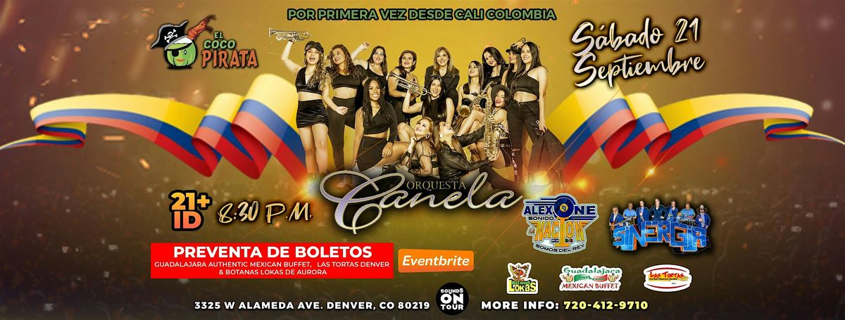 ORQUESTA CANELA, SINERGIA, DJ ALEX ONE