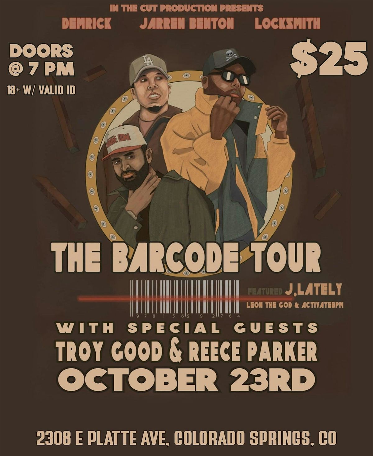 Jarren Benton, Locksmith, and Demrick Barcode Tour Colorado Springs