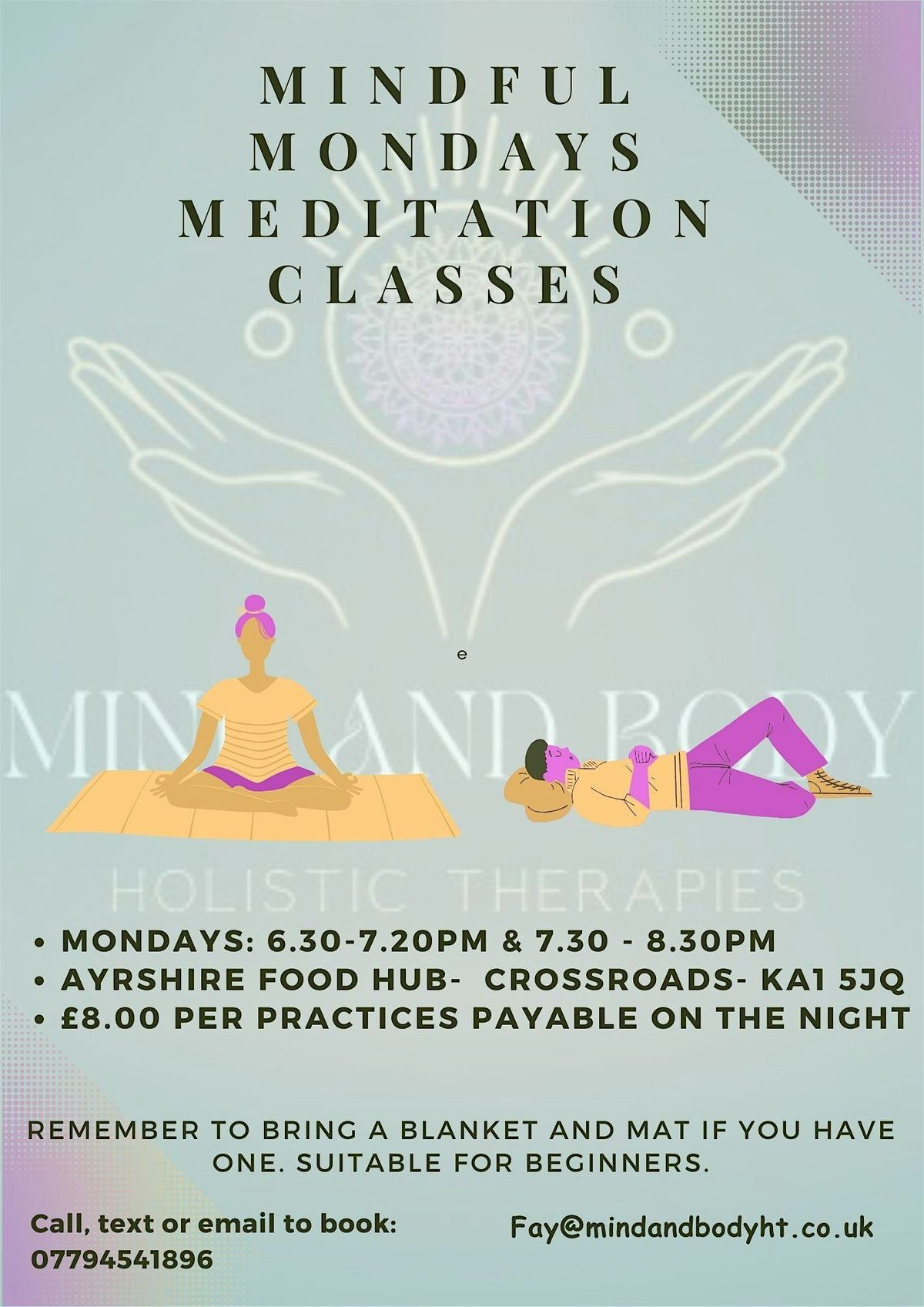 Mindful Monday -Guided Meditation and Wellbeing class