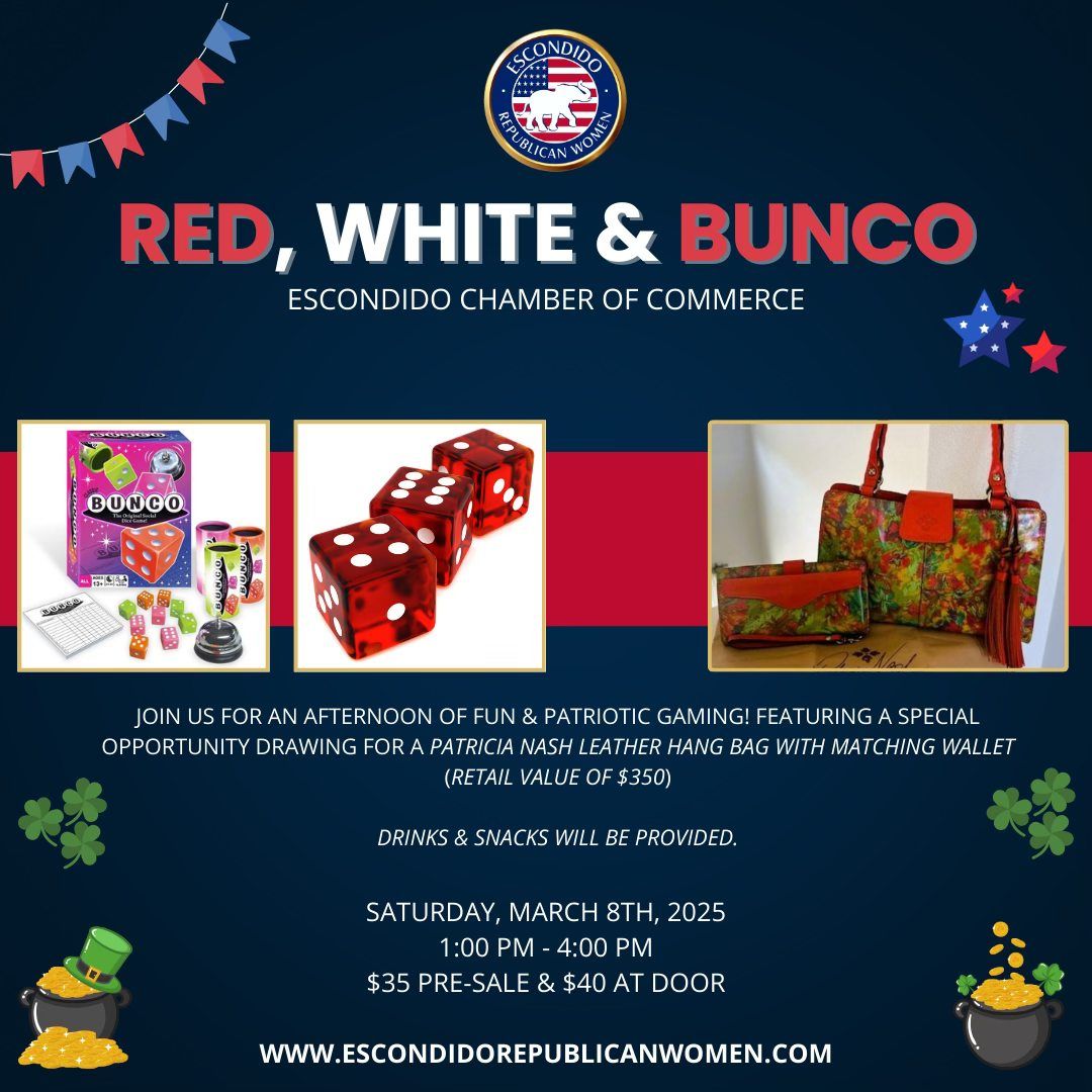 Red, White & Bunco - Escondido Republican Women