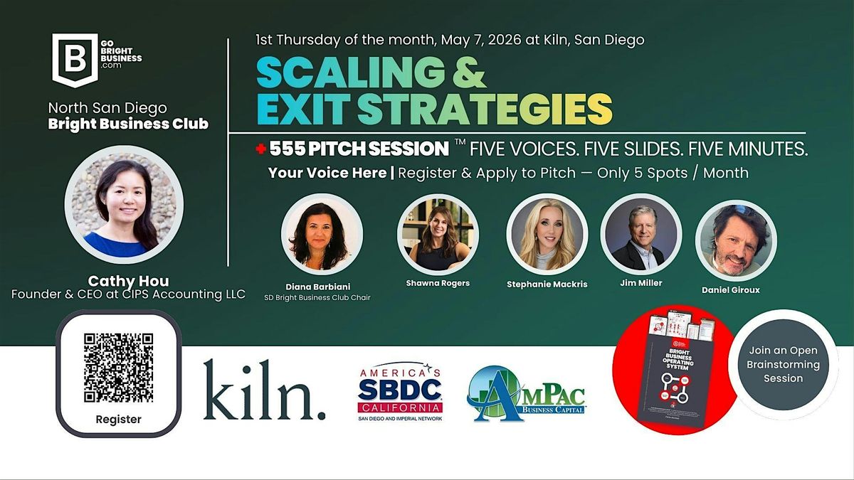 San Diego Bright Business Club: Monthly Founders and Experts Collaborative