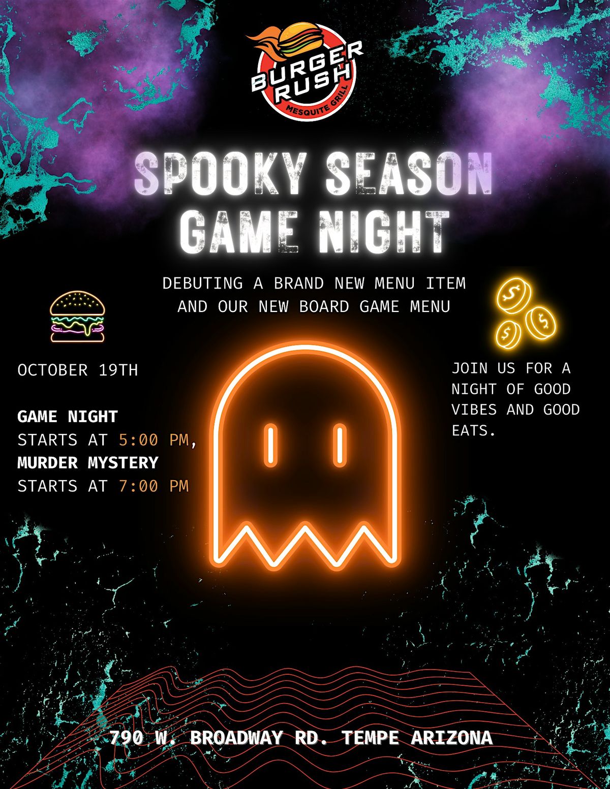 Spooky Game Night - Foodie M**der Mystery