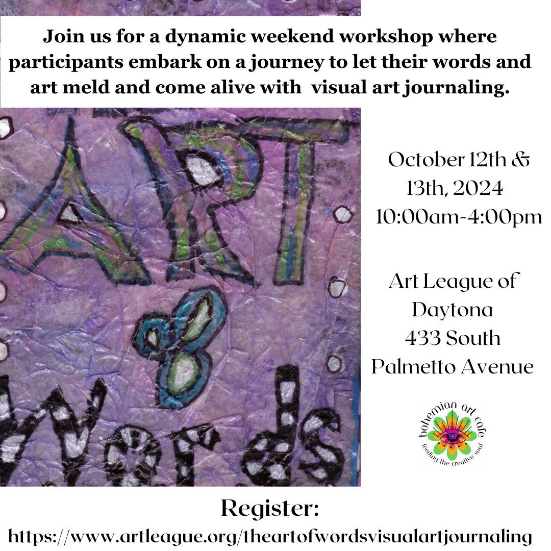 The Art of Words art journaling workshop