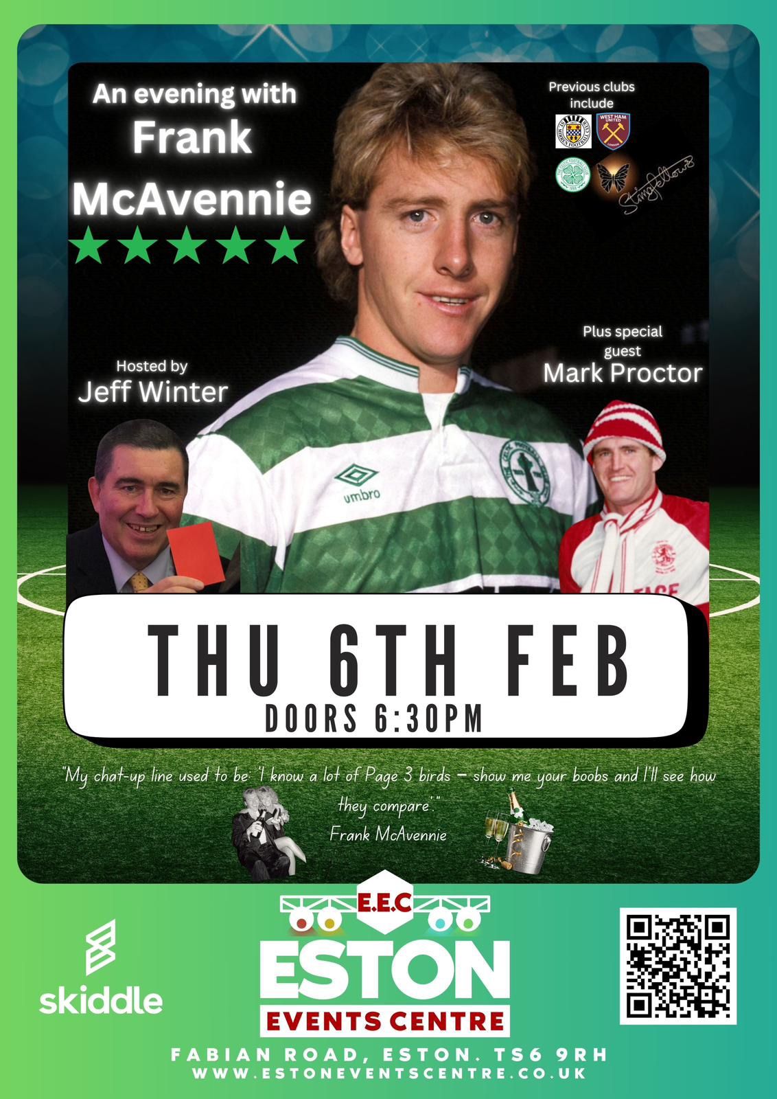 An evening with Frank McAvennie