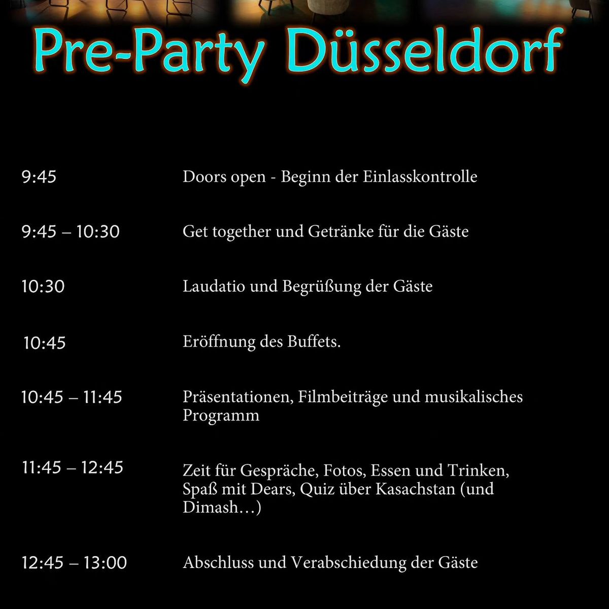 Pre-Party D\u00fcsseldorf 