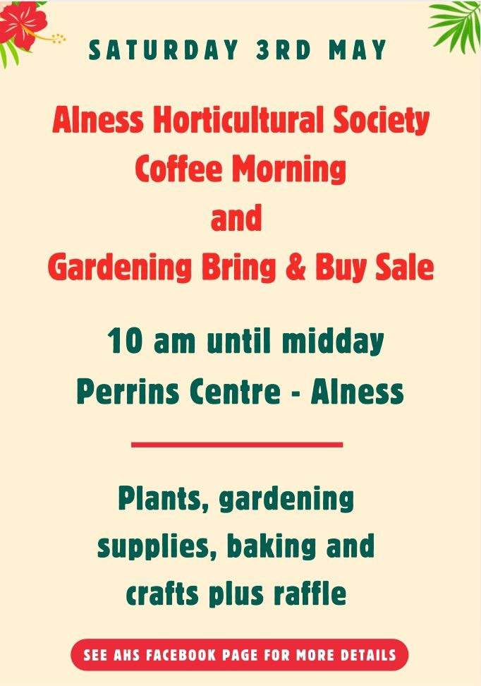 Coffee Morning and Gardening Bring & Buy Sale