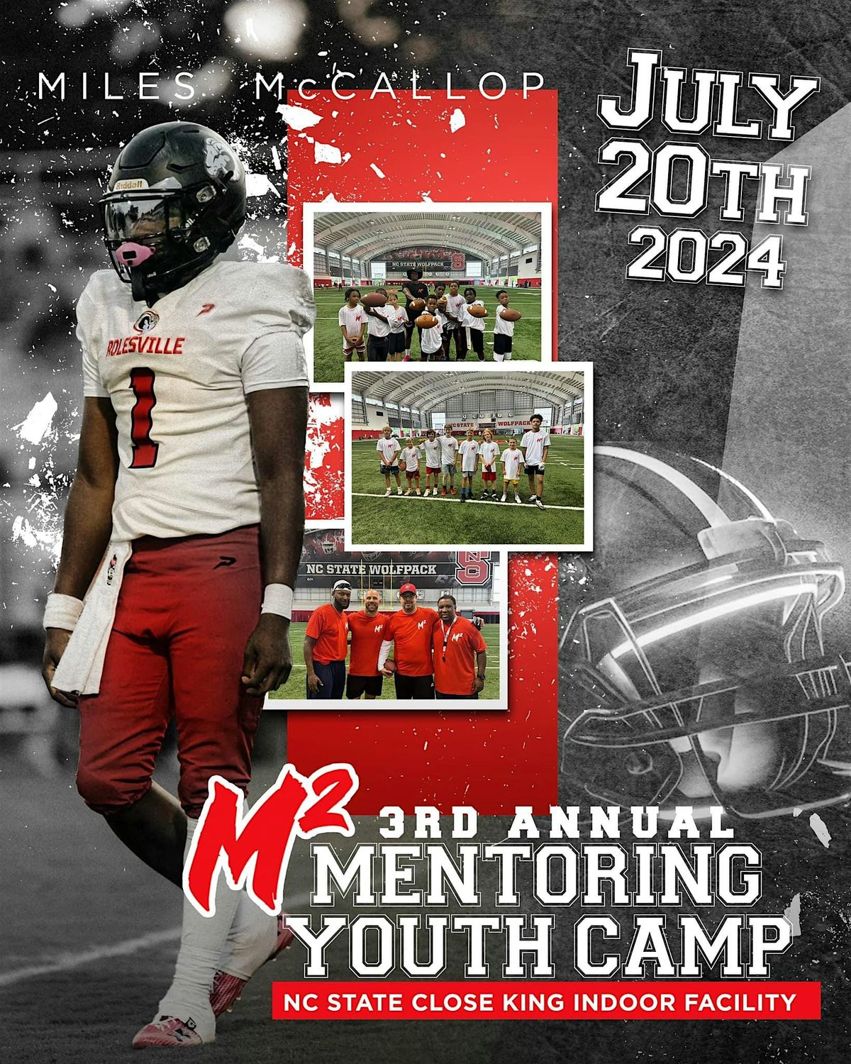 3rd Annual M2 Mentoring Youth Football Camp @ NC State