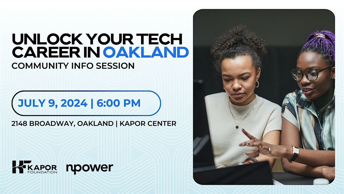 Unlock Your Tech Career in Oakland - Community Info Session