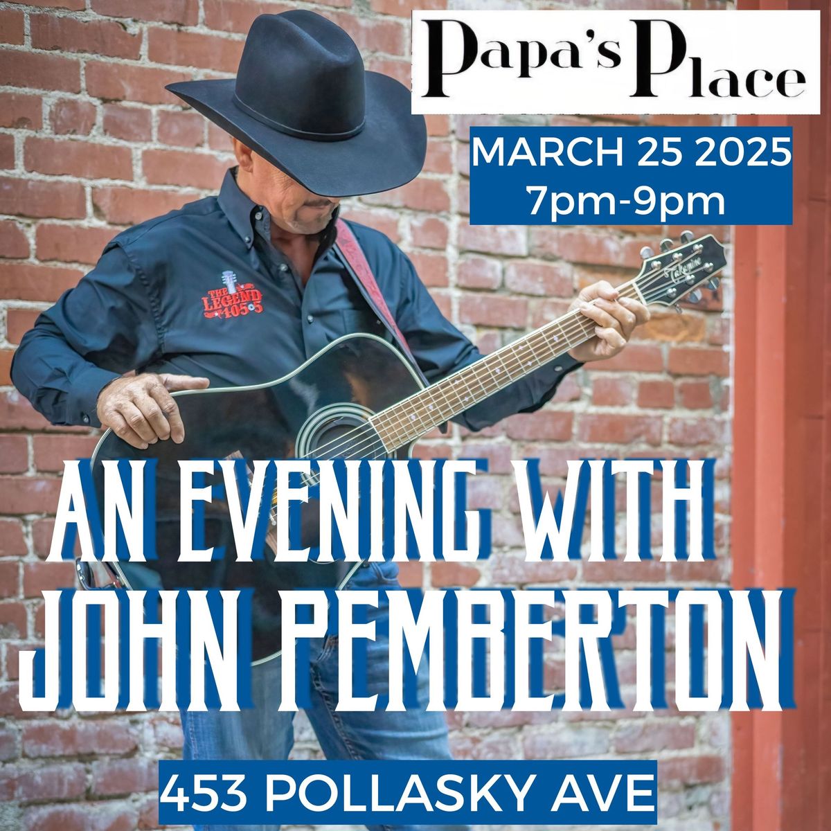 JOHN PEMBERTON AT PAPA'S PLACE IN DOWNTOWN CLOVIS