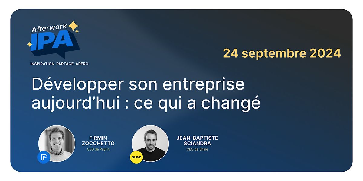 IPA, l'ap\u00e9ro des entrepreneurs