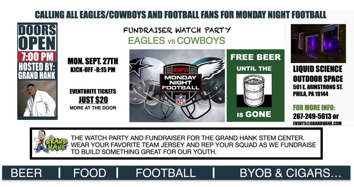 Monday Night Football Fundraiser Watch Party - Eagles vs Cowboys