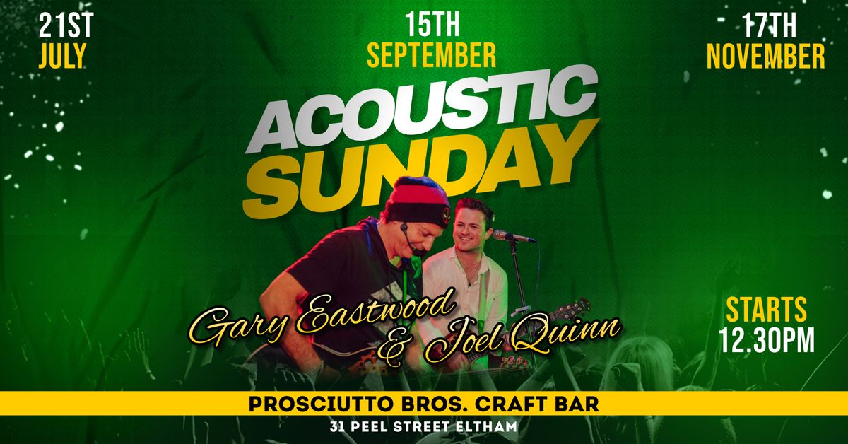 Gary & Joel Acoustic Duo at Prosciutto Bros