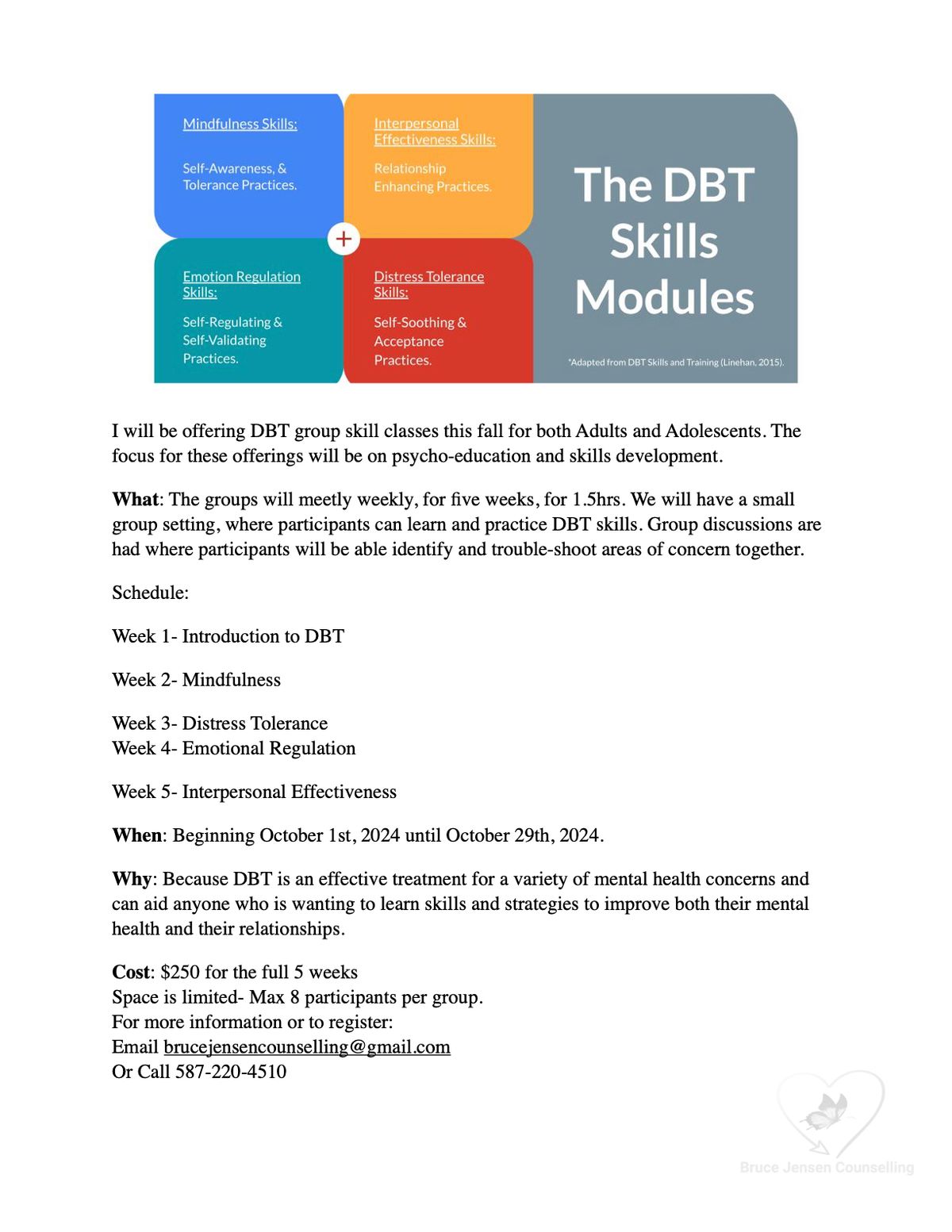 5 Week DBT Skills Development Group