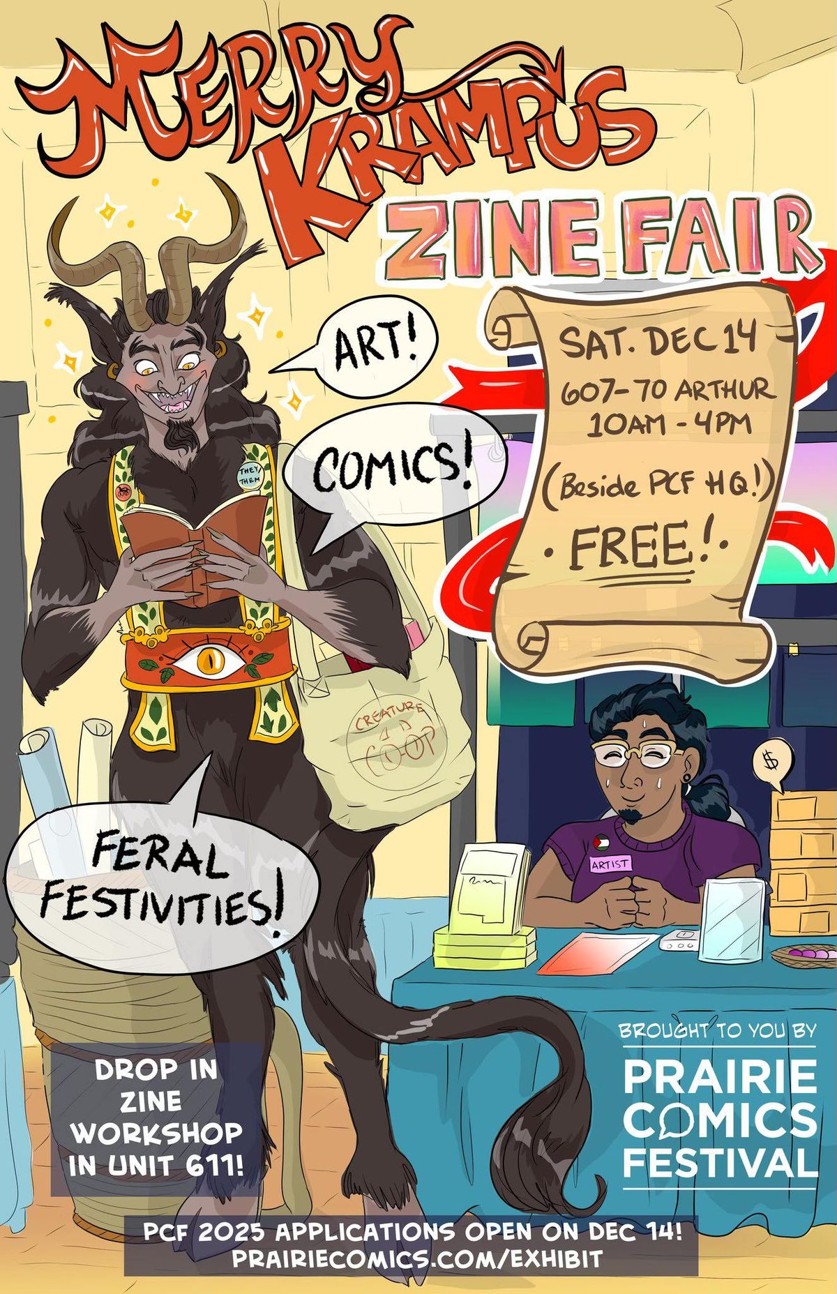 Prairie Comics Fest Presents: The Merry Krampus Zine Fair