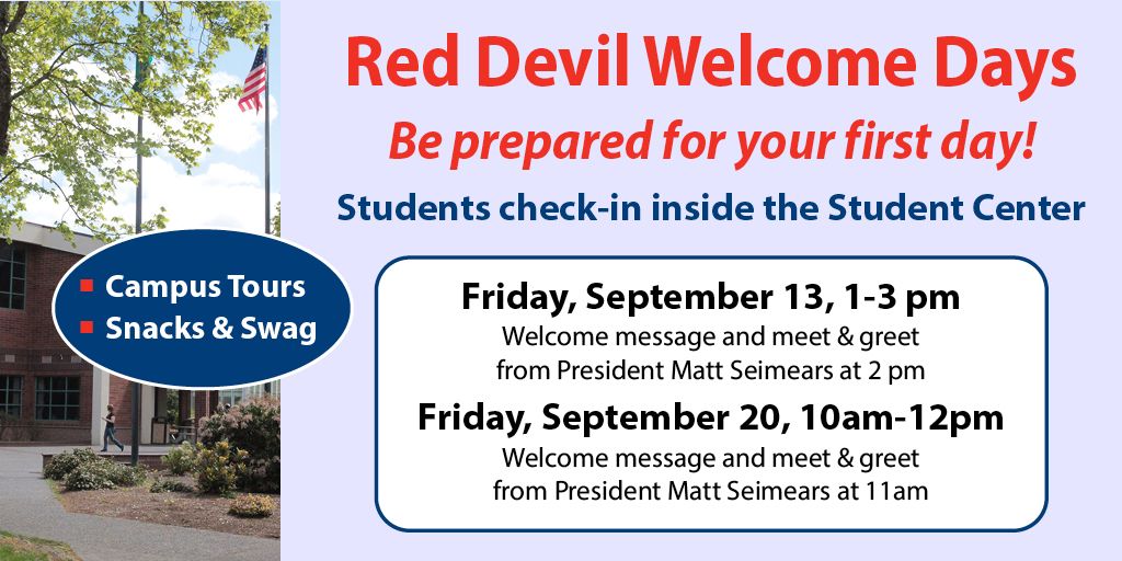 LCC Red Devil Welcome Back Days!