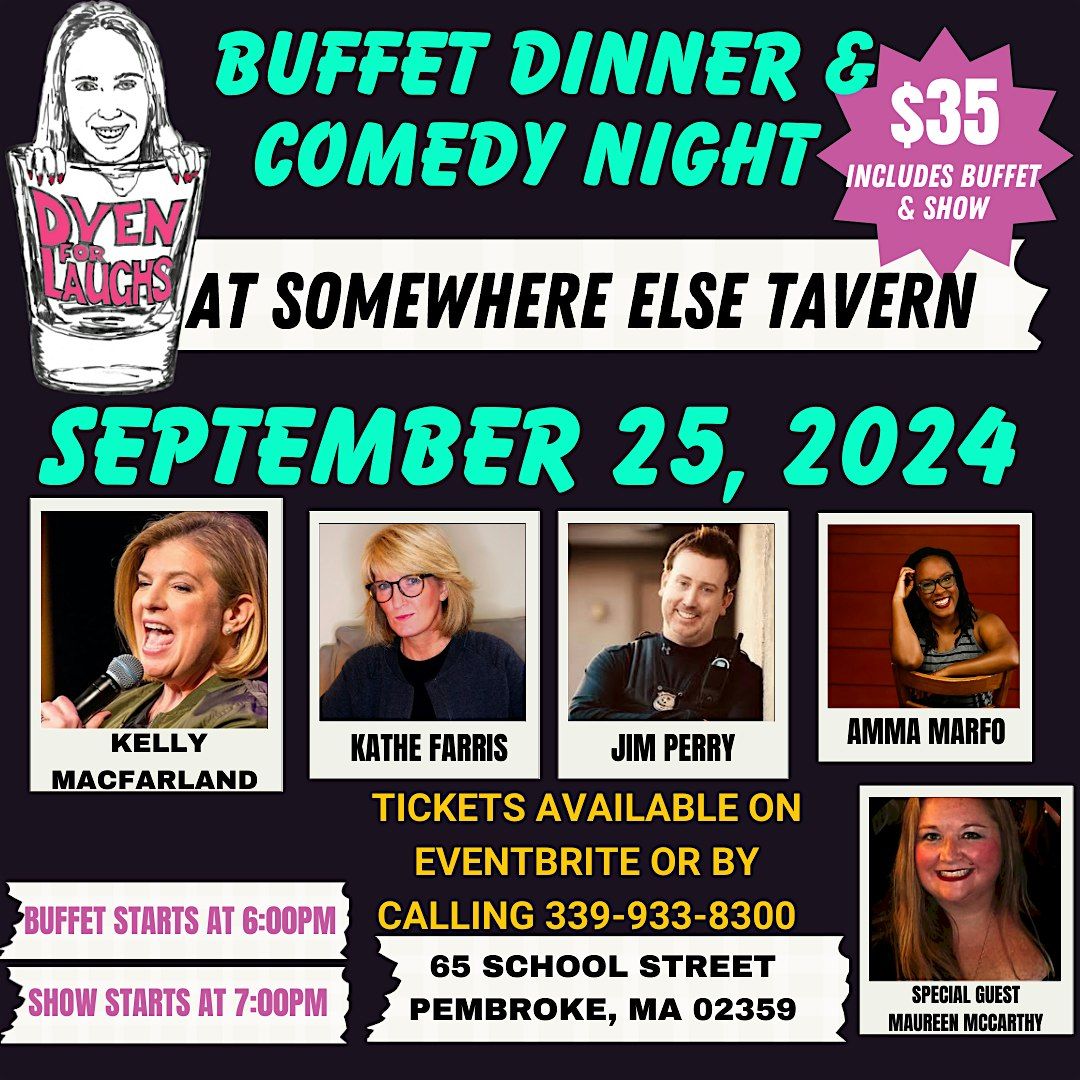 Buffet Dinner & Comedy Show At Somewhere Else Tavern