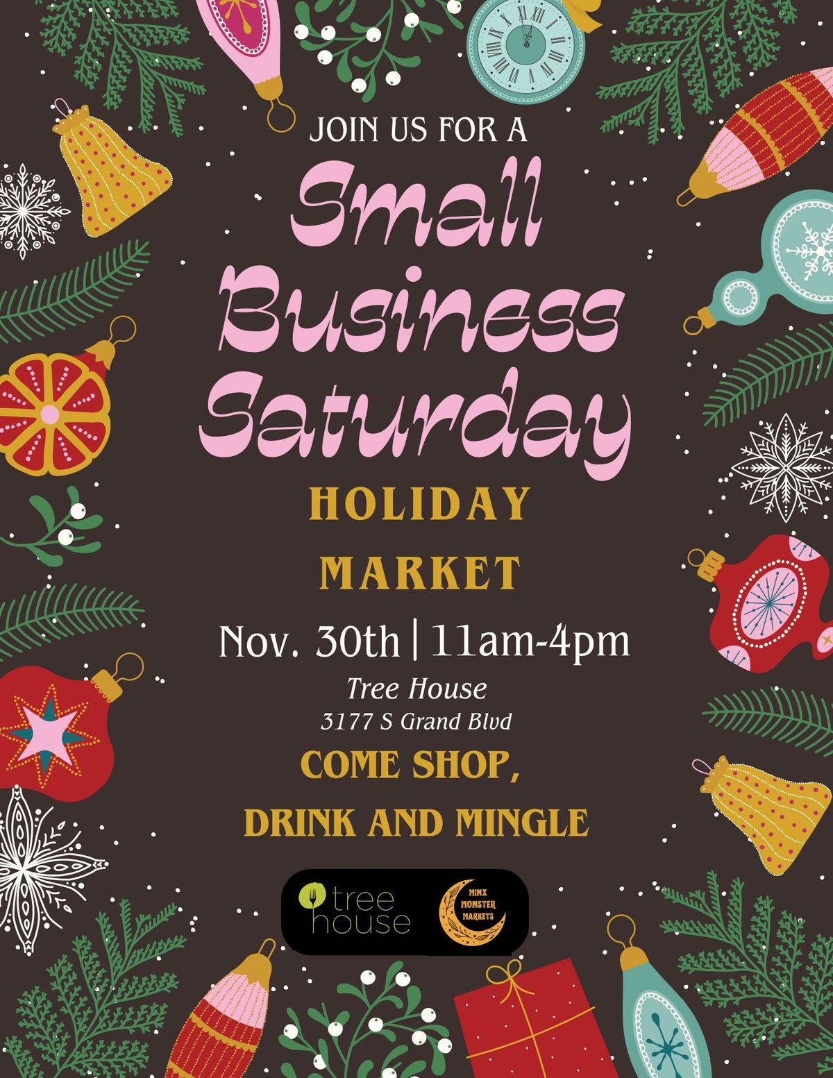 Small Business Saturday Holiday Market at Tree House