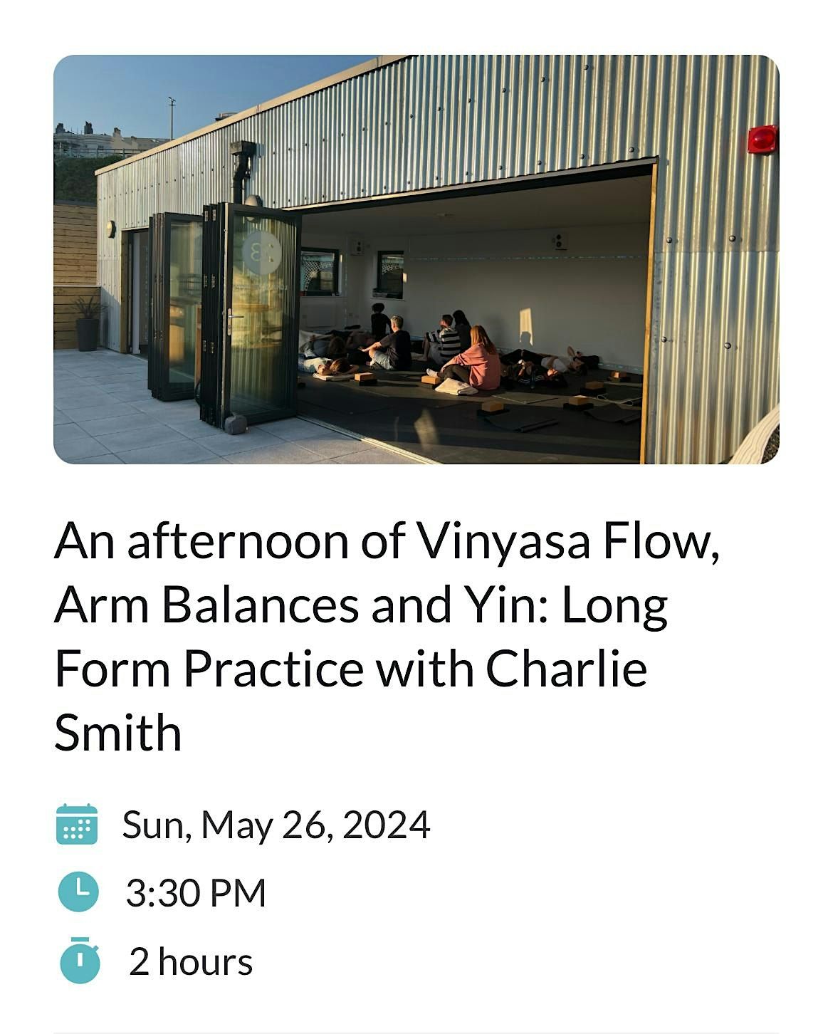 An afternoon of vinyasa flow, arm balances and yin: long form practice