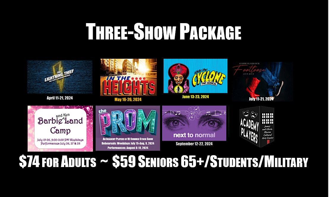 Academy Players of RI - 3-Show Package