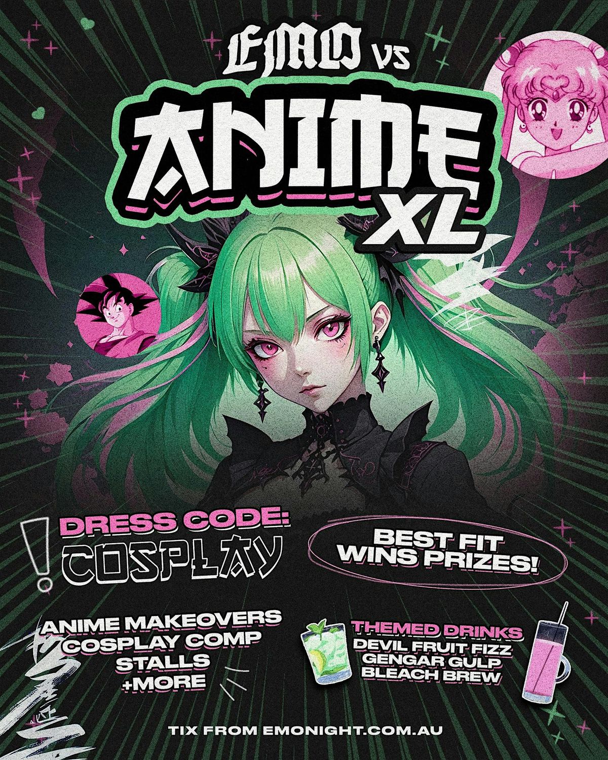 Emo VS Anime XL - Emo Night Adelaide