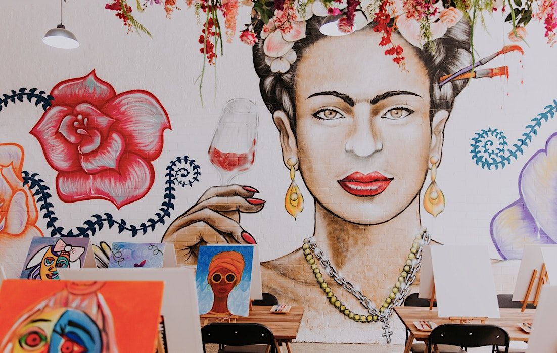 Frida Kahlo, Brush & Bubbles, Geelong, 16 September 2022
