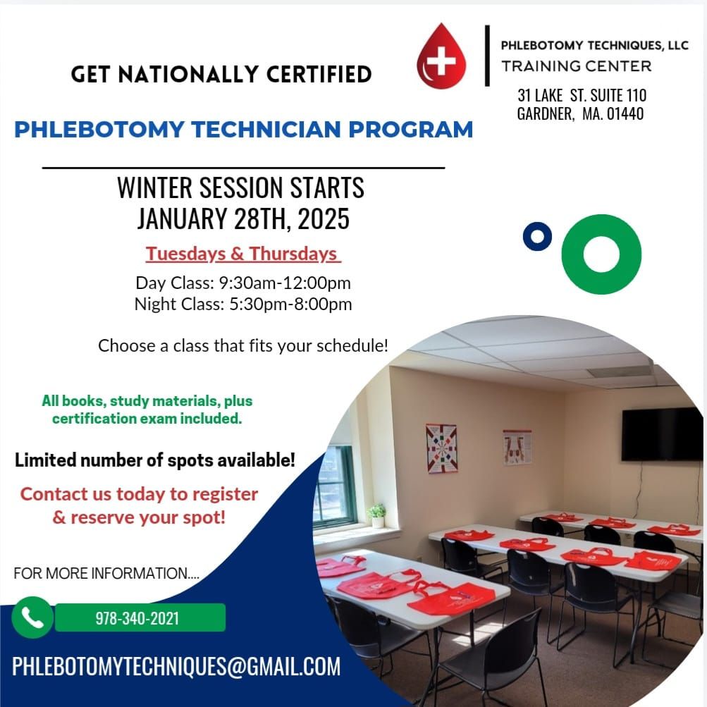 Winter Session Phlebotomy Technician Program 