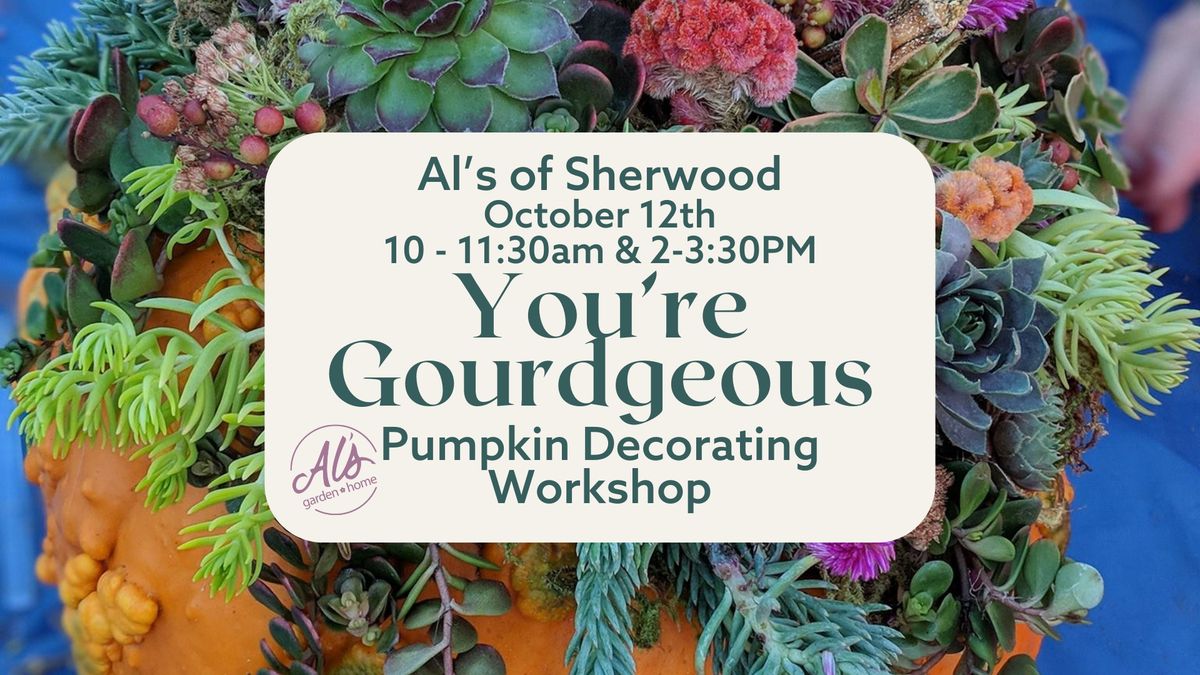 You're Gourdgeous: Pumpkin Decorating Workshop